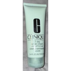 Clinique 7 Day Scrub Cream Rinse-Off Formula‎ 3.4oz Full Size